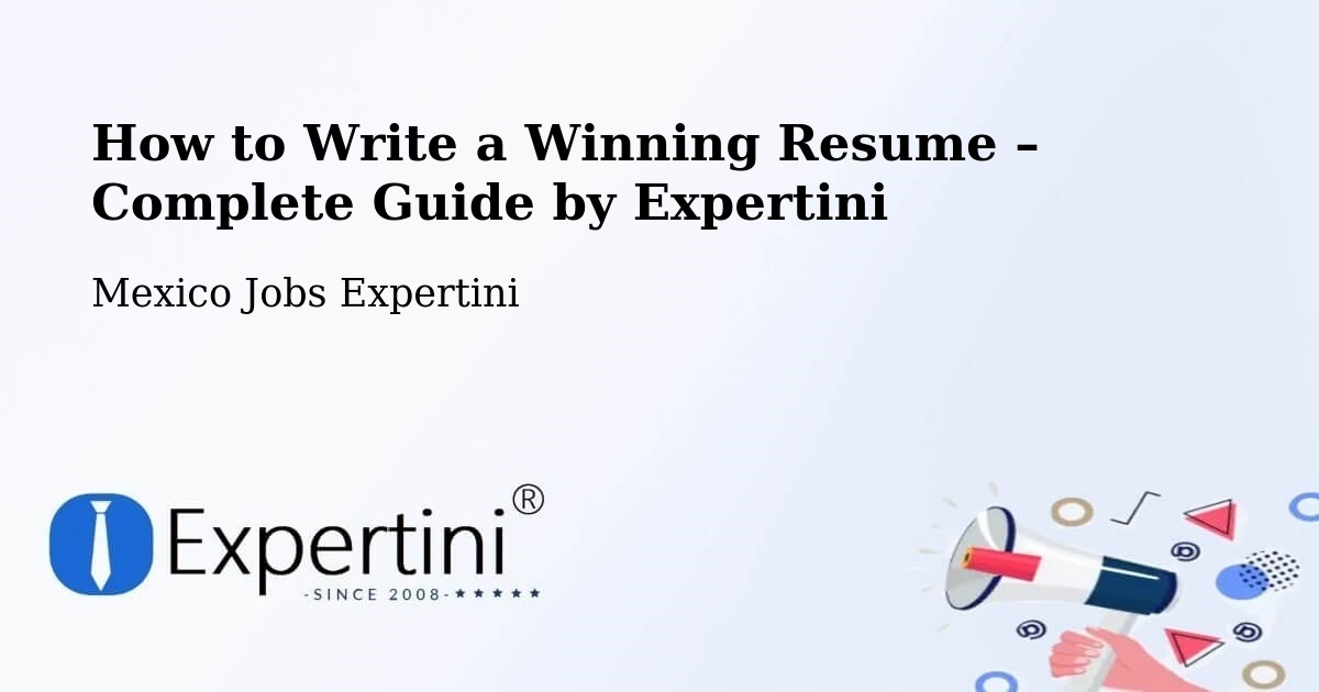 Resume Writing Guide for Job Seekers – Sentispac - Sentispac, Mexico Jobs Expertini